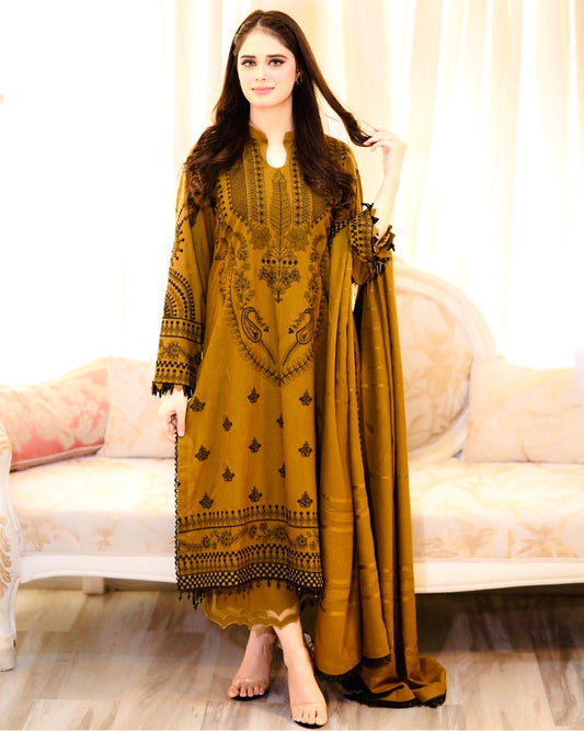Designer Heavy Faux Georgette Top Palazzo Set with Dupatta – Embroidered Party Wear OOVIZ VASTRA